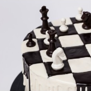 Vaikiškas tortas "Šachmatų lenta"