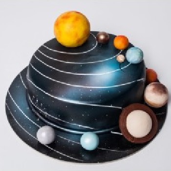 Vaikiškas tortas "Kosmosas"