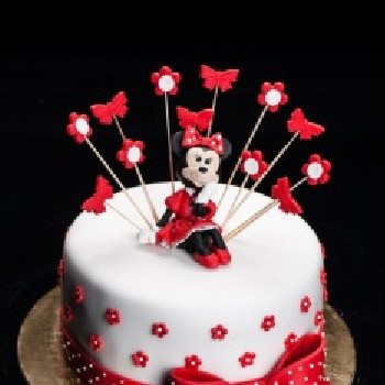Vaikiškas tortas "Sėdinti Minnie"