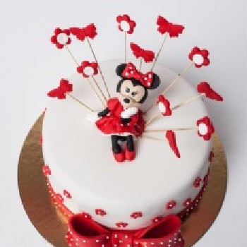 Vaikiškas tortas "Sėdinti Minnie"