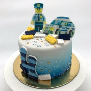 Vaikiškas tortas "Policija"
