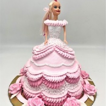 Vaikiškas tortas "Barbė"