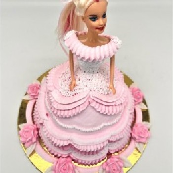 Vaikiškas tortas "Barbė"