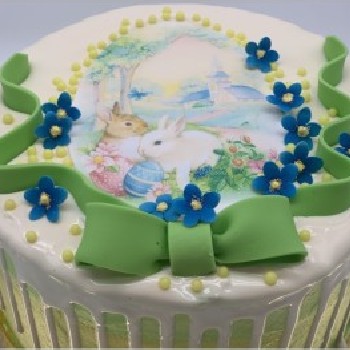 Velykinis tortas su piešiniu