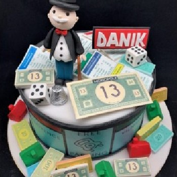 Vaikiškas tortas "Monopolis"