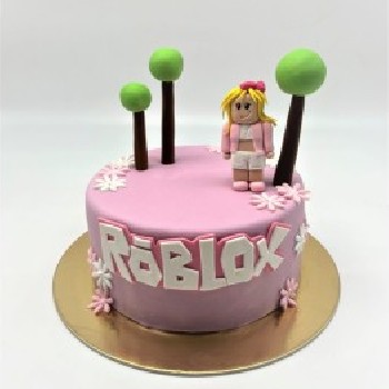 Vaikiškas tortas "Roblox mergaitė"