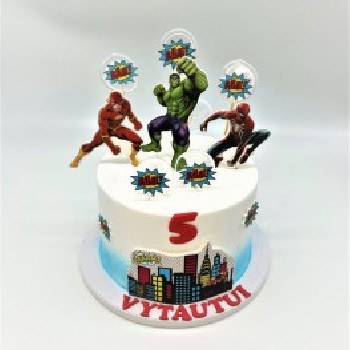 Super Herojų tortas