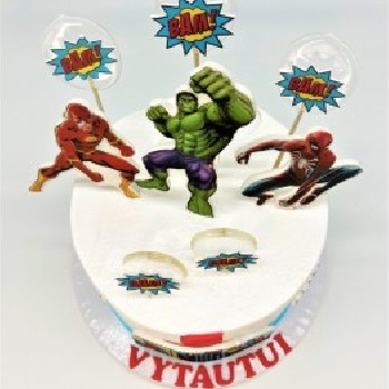 Super Herojų tortas