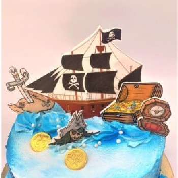 Vaikiškas piratų tortas