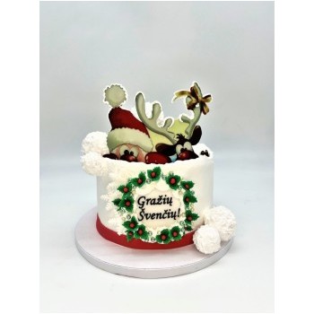 Kalėdinis tortas "Senis ir briedis"