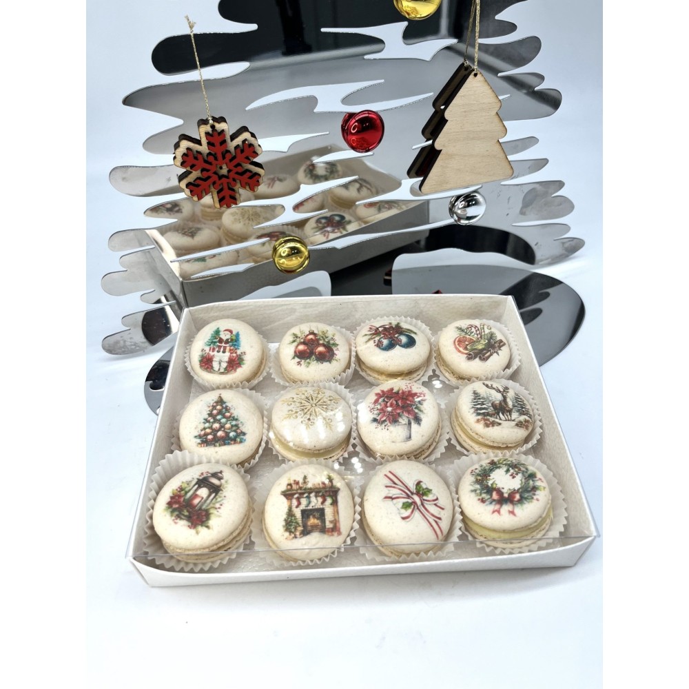 Macarons dėžutė "Kalėdos"