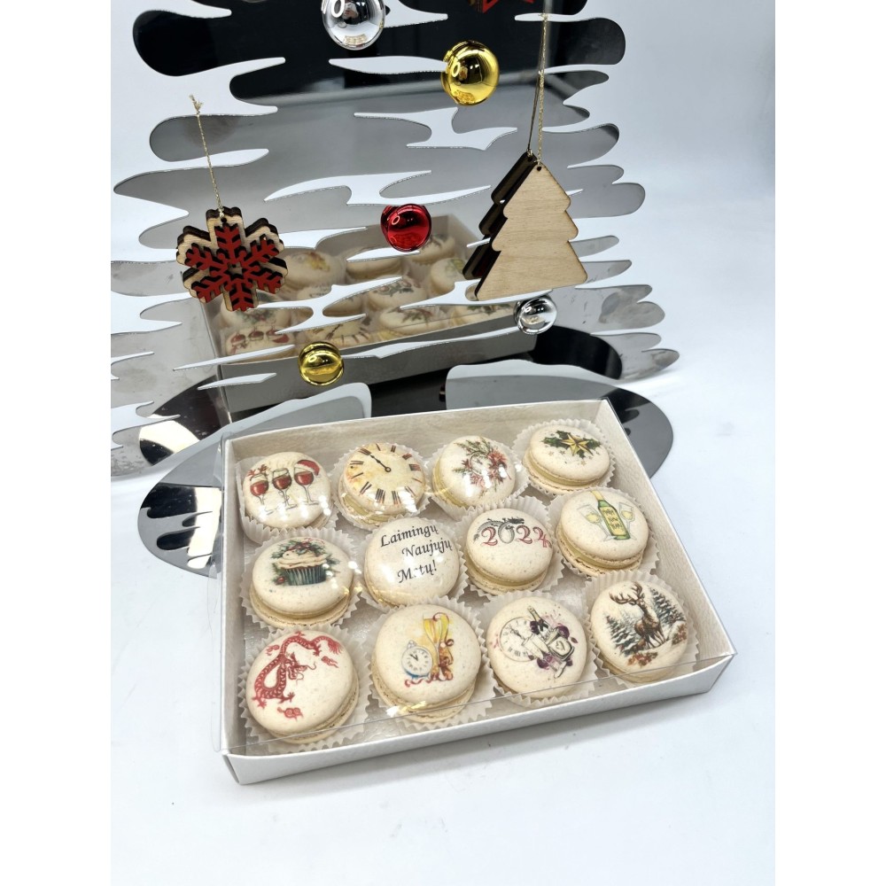 Macarons dėžutė "Naijieji metai"