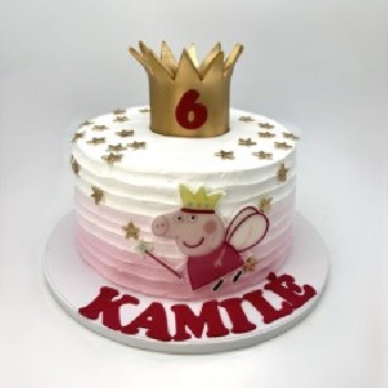 Vaikiškas tortas "Princesė Pepa"