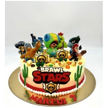 vaikiškas tortas "Brawl Stars"