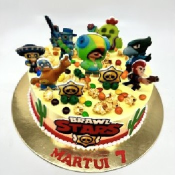 vaikiškas tortas "Brawl Stars"