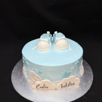 Krikštynų tortas su batukais