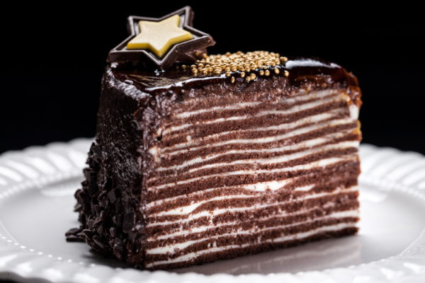 Naktelė - sluoksniuotas šokoladinis tortas