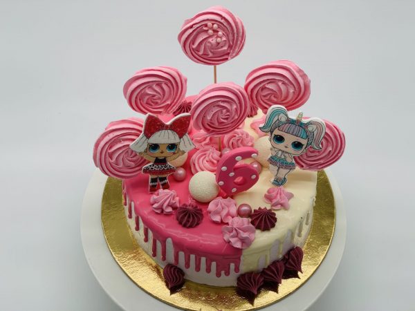 Vaikiškas tortas "Rožinė svajonė"