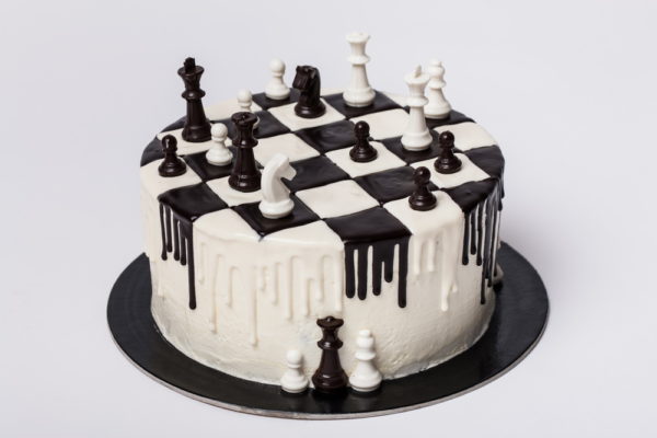 Vaikiškas tortas Šachmatų lenta