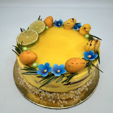 Citrininis - biskvitinis tortas su citrininiu kremu