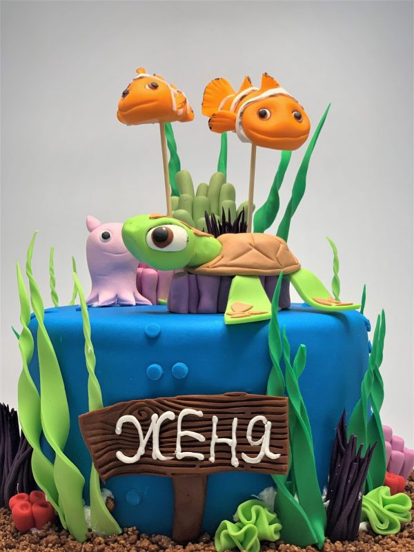 Vaikiškas tortas Žuviukas Nemo