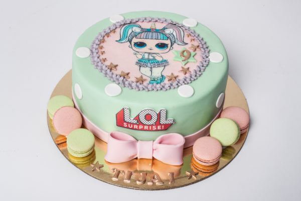 Vaikiškas tortas su LOL nuotrauka