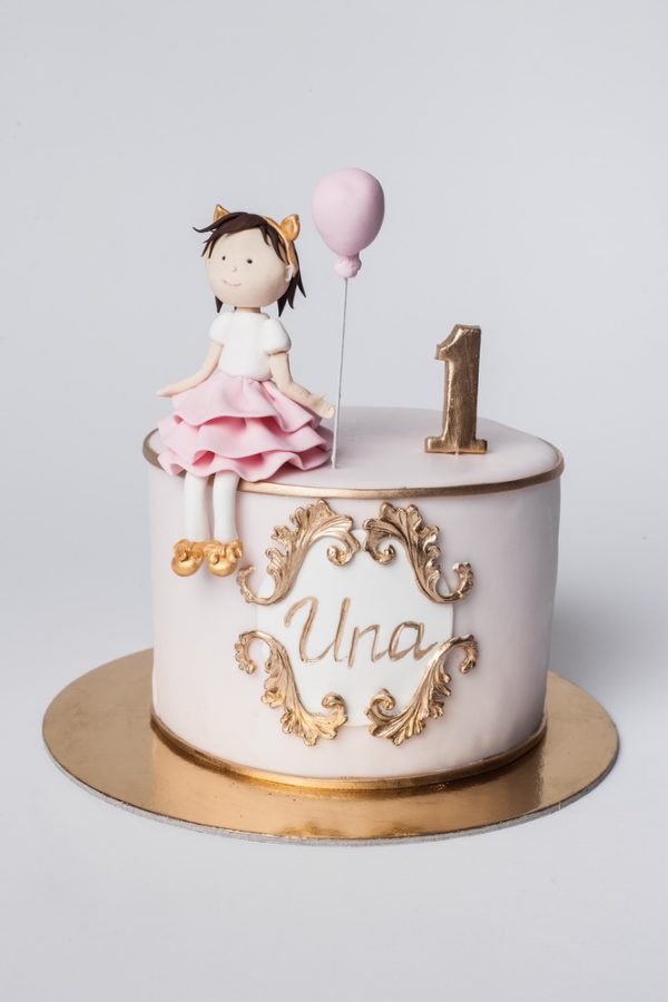 Tortas Mergaitė su balionėliu
