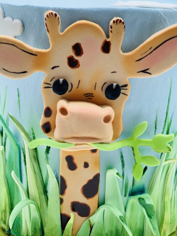 Vaikiškas tortas su žirafiuku