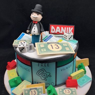 Vaikiškas tortas "Monopolis"