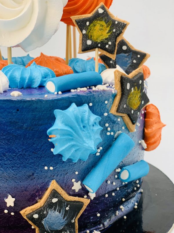 Vaikiškas tortas Skrydis į kosmosą