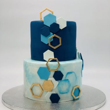 Vestuvinis mėlynas tortas