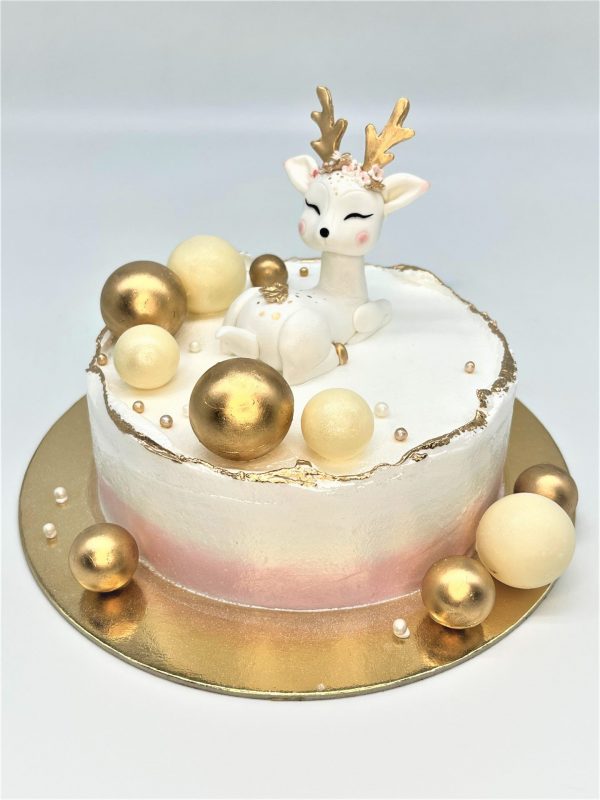 Vaikiškas tortas Kalėdinis elniukas