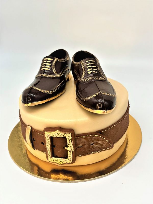 Jubiliejinis tortas "Vyriški batai"