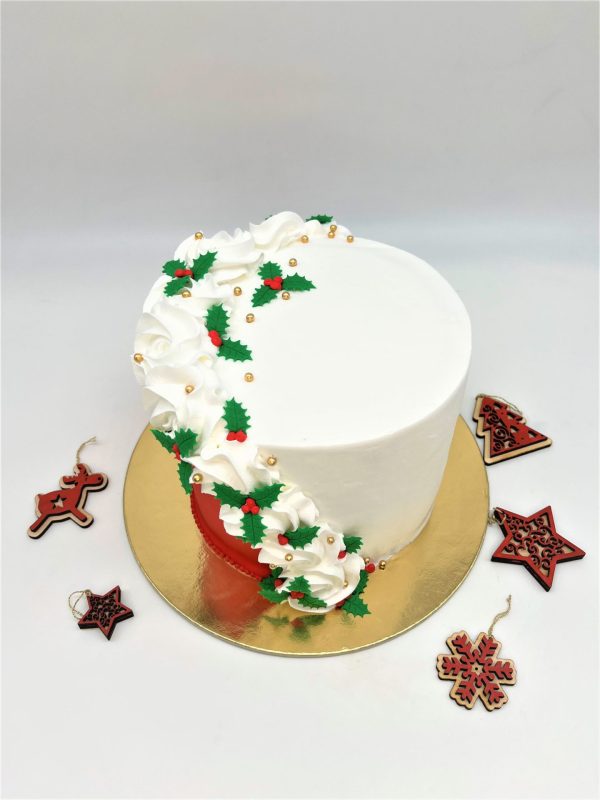 Kalėdinis tortas Balta - raudona