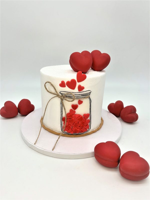 Valentino dienos tortas Meilės ąsotis