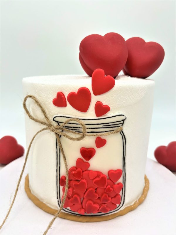 Valentino dienos tortas Meilės ąsotis