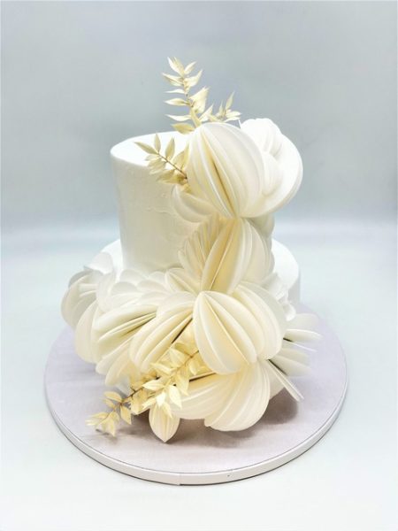 Vestuvinis tortas „Baltas lengvumas“